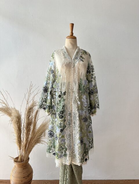 Ganika gardenia tunic sage