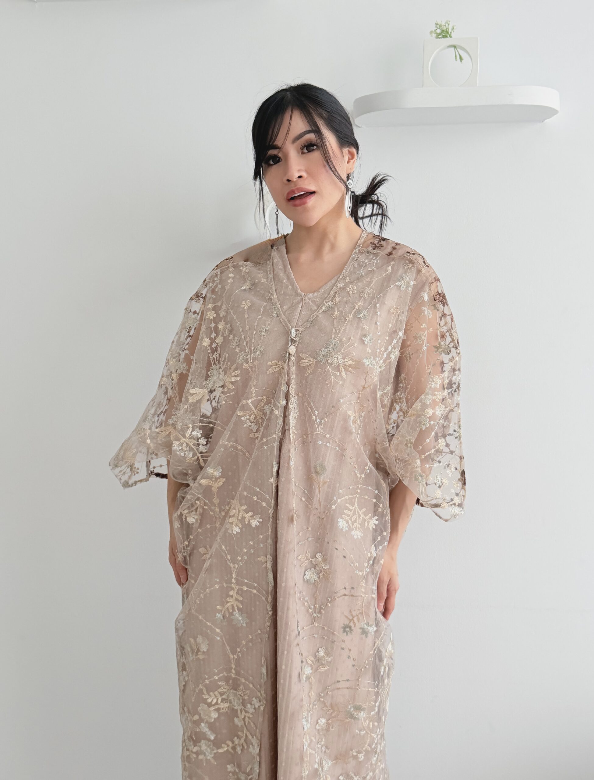 Yasmin Kaftan Nude - Image 2