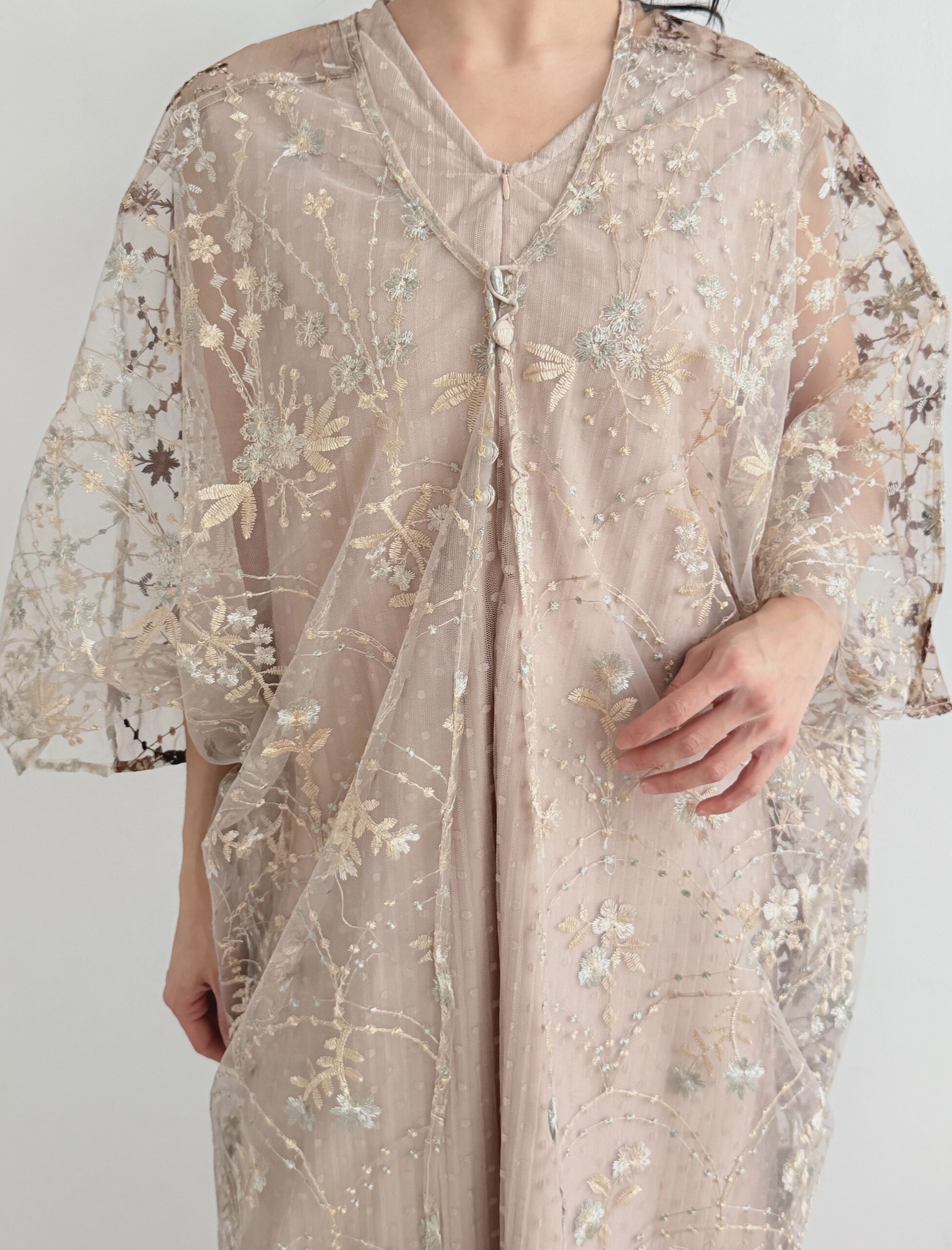 Yasmin Kaftan Nude - Image 3