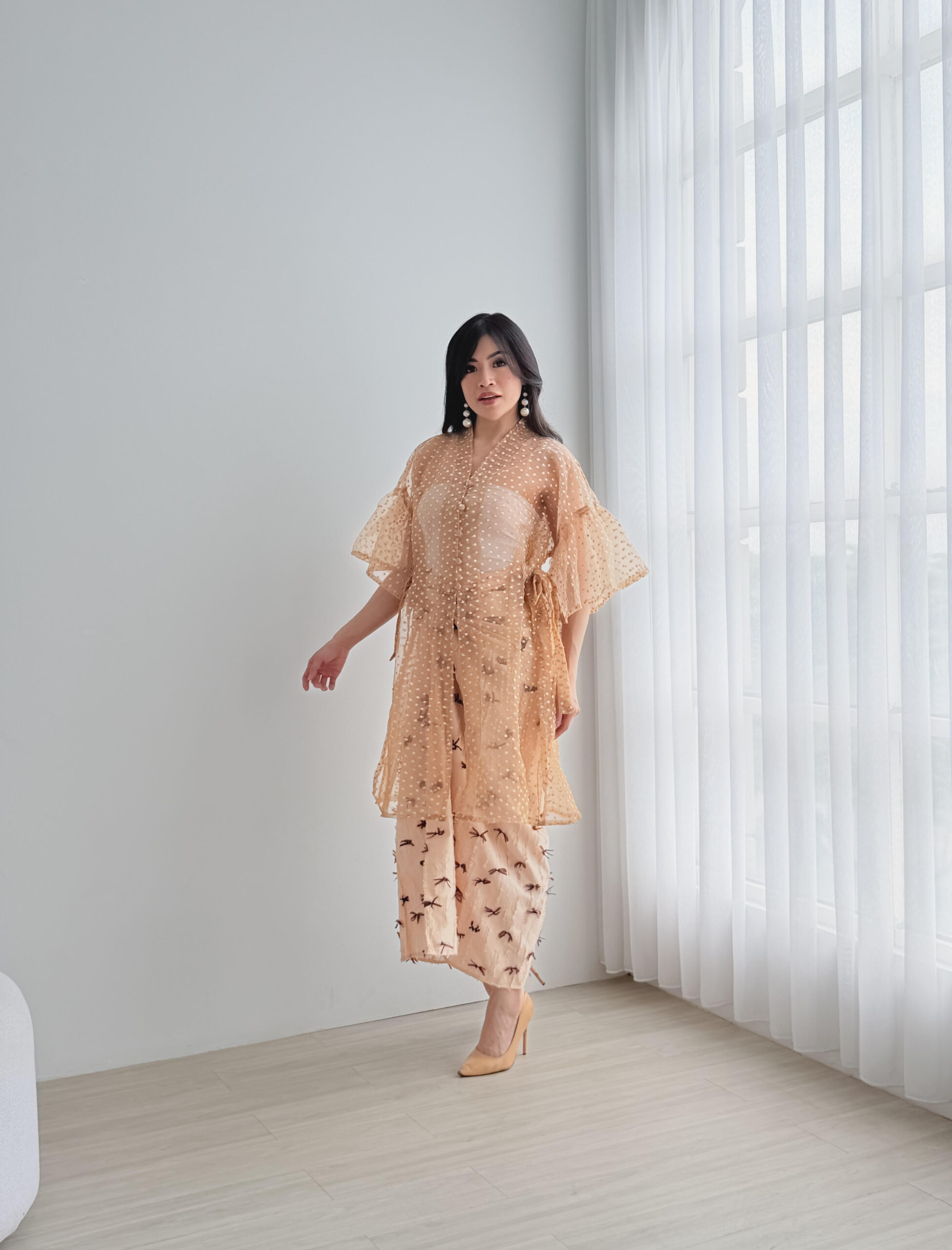 Niar Tunik Nude - Top Only