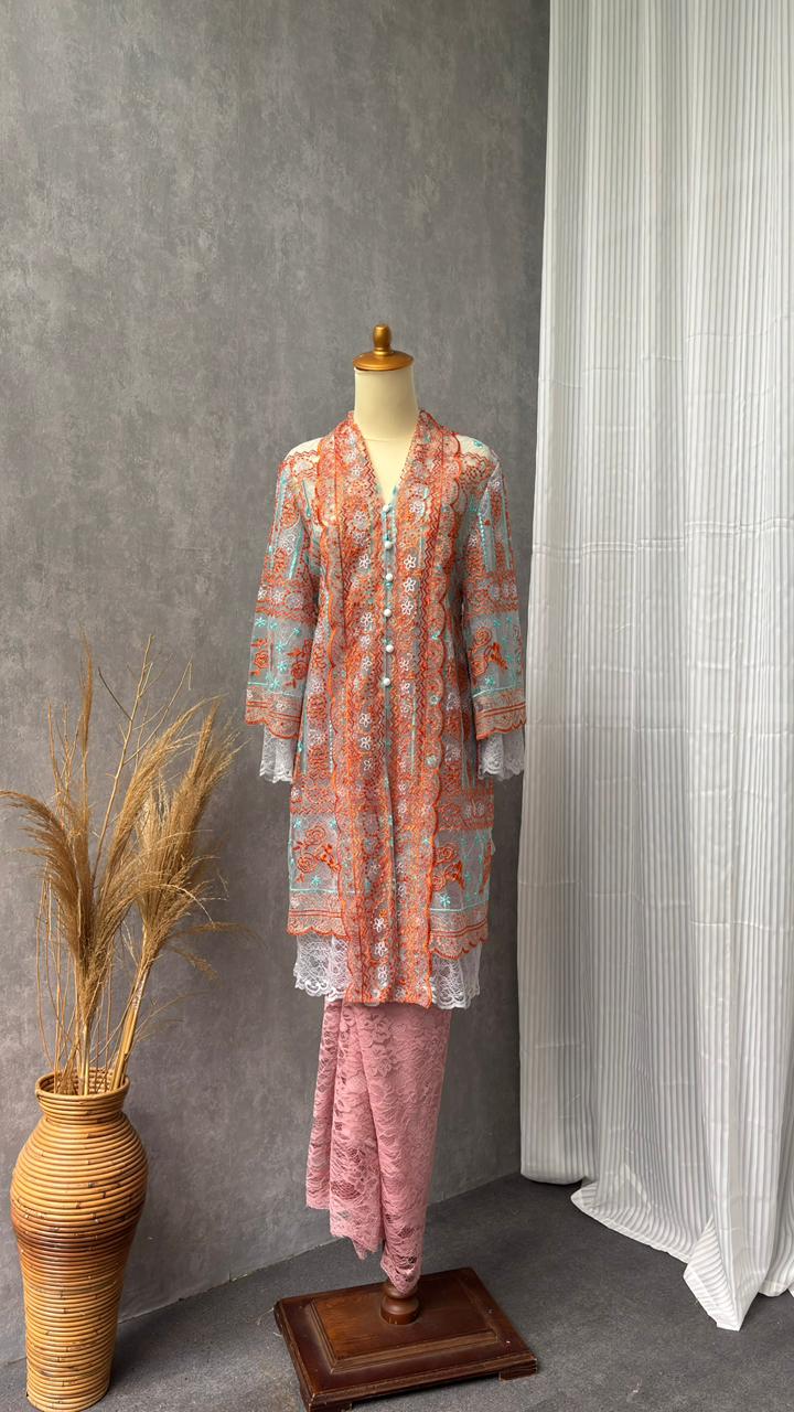 Neelam - Orange One Set